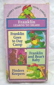 VINTAGE 1997 FRANKLIN LEARNS TO SHARE VHS VIDEO Cartoon The Turtle - Picture 1 of 4