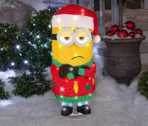 Gemmy Despicable Me Minions Kevin LED beleuchtet Weihnachten Lametta Garten Kunst 2,5 Fuß - Bild 1 von 4