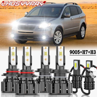 Para Subaru Tribeca 2008-2014 6x LED Faros Altos/Bajos + Kit Bombillas Antiniebla Foto 1 de 4