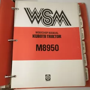Kubota M8950 Werkstatthandbuch ORIGINAL OEM - Bild 1 von 4