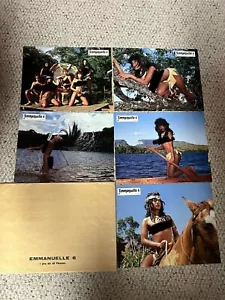 Emmanuelle 6 Lobby Card Set Mint With Envelope - Picture 1 of 2