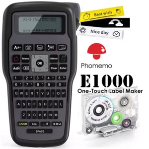 Label Maker Machine, E1000 Portable Hand-Held Label Printer QWERTY Keyboard - Bild 1 von 10