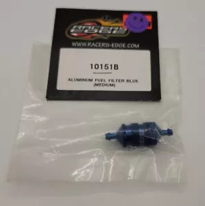 Racers Edge Fuel Filter Medium Blue Anodized Aluminum Nitro Rc 10151B - Picture 1 of 1