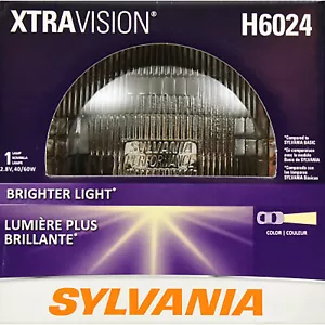 SYLVANIA - H6024 XtraVision (7 inch Round) Sealed Beam Headlight, Contains 1Bulb - Picture 1 of 7