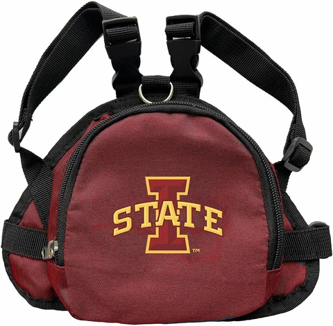 NEW! IOWA STATE CYCLONES DOG CAT MINI BACKPACK HARNESS w/LEASH CHOOSE SIZE Cover