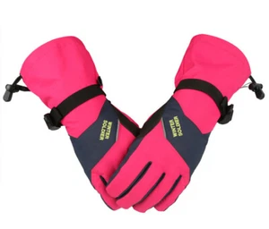 L Skihandschuhe Damen Rosa Winter Sport Frauen warm atmungsaktiv wasserdicht - Bild 1 von 11
