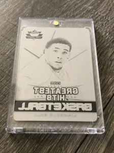 2018 Leaf Metal Originals Liangelo Ball 1/1 Black Printing Plate - Picture 1 of 2