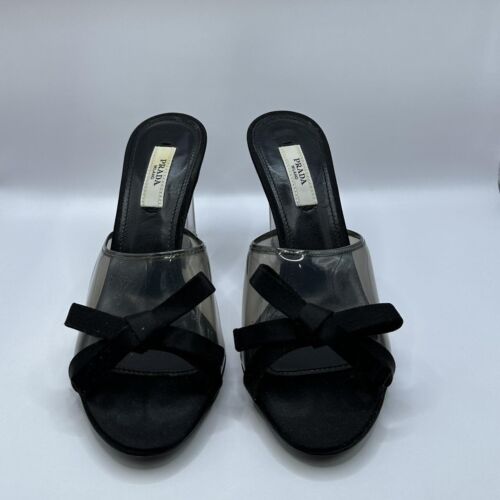 Talons transparents PRADA Bow Cendrillon taille 5