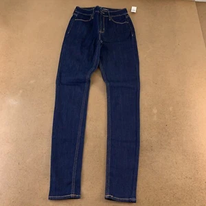 Old Navy Women's Size 2 Long High-Waisted Dark-Wash Denim Super Skinny Jeans NWT - Picture 1 of 8