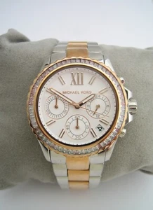 MICHAEL KORS WATCH EVEREST WOMENS MK7214 STAINLESS STEEL QUARTZ CRYSTALS GENUINE - Picture 1 of 9
