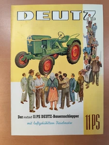 Deutz 11ps Bauernschlepper Prospekt Traktor tractor brochure M3 - Picture 1 of 4
