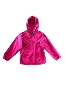 Vintage 90's Patagonia 1/4 Snap Anorak Poncho Rain Jacket Red Size Extra Small - Picture 1 of 9