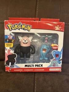Paquete múltiple de figuras Pokemon ropa Wobbuffet Mareanie objetivo juguete listo para la batalla NUEVO - Imagen 1 de 10