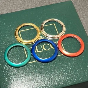 GUCCI set assortimento lunetta cambio originale B323 accessori moda orologio - Foto 1 di 3