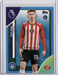 CHRIS RIGG - TOPPS PREMIER LEAGUE 2026 BLUE PARALLEL SUNDERLAND ROOKIE CARD - Picture 1 of 2