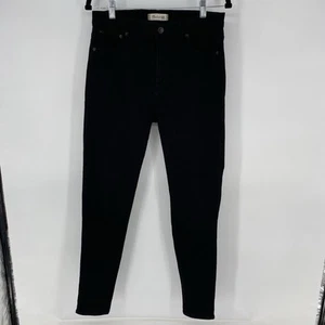 Madewell 10" High Riser Skinny Skinny Black Jeans Women's Size 30 - Picture 1 of 8