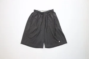 Vintage 90s Champion Mens Large Faded Heavyweight Above Knee Shorts Dark Gray - Picture 1 of 14