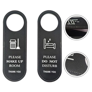 Double Sided Door Sign Do Not Disturb Reminder for Hotels Cafes and Offices - Picture 1 of 12