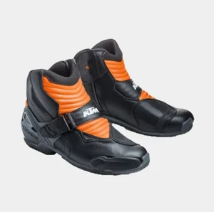 KTM Hombres Montar Motocicleta Botas de Cuero MOTOGP Motocicleta Carreras Botas de Cuero - Imagen 1 de 2