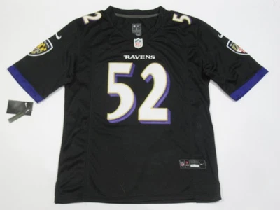 Camiseta deportiva negra Ray Lewis #52 Baltimore Ravens para hombre retro retirada Foto 1 de 3