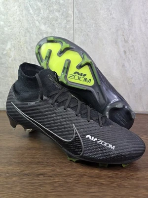 Nike Zoom Mercurial Superfly 9 Elite FG Mens Soccer Cleats Size 9.5 ‘Black Volt’ - Image 1 of 4