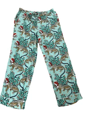 Printfresh Holly Jolly Bagheera - Franela para dormir, pantalones talla mediana pequeños Foto 1 de 4