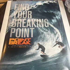 Original 2015 Double Sided Movie House Poster “POINT BREAK” 27x40 - Picture 1 of 16