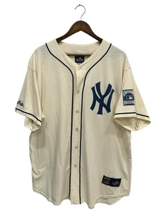 Vintage Majestic Cooperstown Collection New York Yankees Jersey Mens XL Blank - Picture 1 of 7