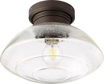 Quorum Windmill 11" Indoor/Outdoor Ceiling Fan Light Kit in Oiled Bronze - Image 1 of 2