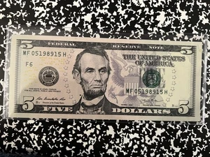 Five dollar $5 Radar Note - Picture 1 of 1