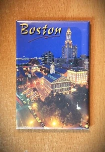 BOSTON - SOUVENIR KÜHLSCHRANKMAGNET AUS USA - ALT & SELTEN - Bild 1 von 1