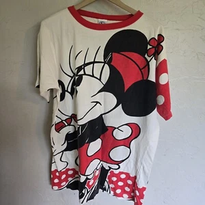 VTG Minnie Mouse Disney AOP Tshirt Medium Cotton Mickey - Bild 1 von 8