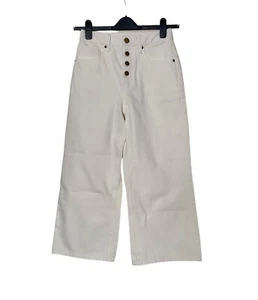 Ladies Label Collection Off White Crop Jeans UK 8 - 16 RRP £69 - Picture 1 of 15