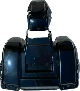 NEW HONDA ATC250SX 85 - 87 BLACK PLASTIC FRONT & REAR FENDER SET TPO PLASTICS - Picture 1 of 2