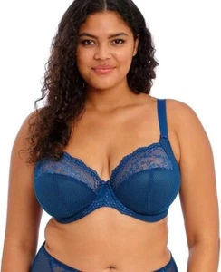 Elomi Charley Stretch Lace Underwire Plunge Bra EL4382PEO 40K - Picture 1 of 4