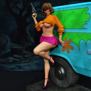 1/24 Resin Doll Sexy Girl velma Unpainted Unassembled 3d Print Model Kit Toy Gk - Picture 1 of 9