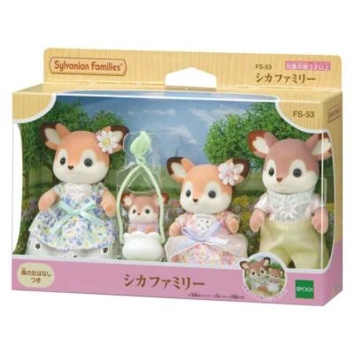 Sylvanian Families Deer Family Set Doll Calico Critters Epoch Japan 2024 FS-53 - Image 1 of 2