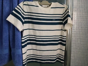 Lacoste nuova con cartellino uomo righe bianco/verde - Imagen 1 de 3
