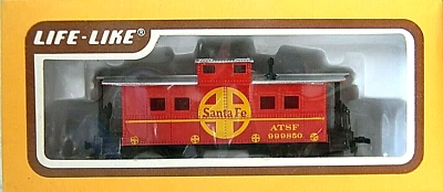 Life-Like Caboose ~ SANTA FE ~ Rd# ATSF 999850 Eastern Style Cupola - IOB - HO  - Image 1 of 2