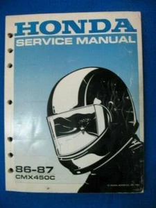 Honda 1986 1987 CMX450C Factory Service Shop Manual A72 - Bild 1 von 7