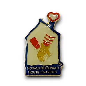 McDonald’s Pin Ronald McDonald House Charities 1990s House Shape Metal Lapel Pin - Picture 1 of 4
