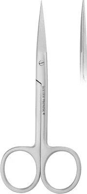 Tijeras micro diseccionantes de iris 4,5" punta fina etiqueta de piel goma quirúrgica médica... Foto 1 de 4