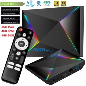 Android 14.0 TV Box Media Player 5G WIFI6 8K HDMI Octa-Core 4G+ 64G Smart Stream - Picture 1 of 21