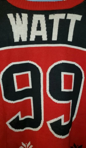 klew NFL HOUSTON TEXANS J.J. WATT #99 Ugly christmas Sweater new W/tags LARGE B2 Cover