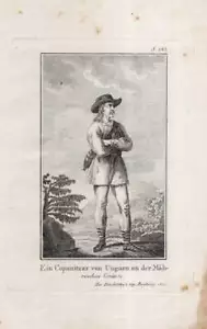 1805 Kopanitzar Königreich Ungarn Tracht Kostümkunde Kupferstich - Bild 1 von 1