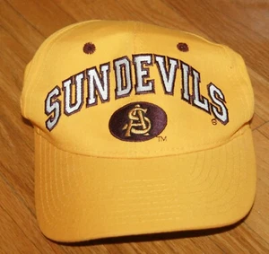 Arizona State Sun Devils baseball style hat cap twill gold adjustable Zephyr - Picture 1 of 3