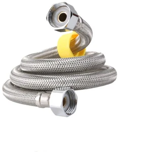 Panzerschlauch 1/2"ÜM Flexschlauch für Sanitär ,DN13, Edelstahl,Länge 100/120cm - Bild 1 von 8