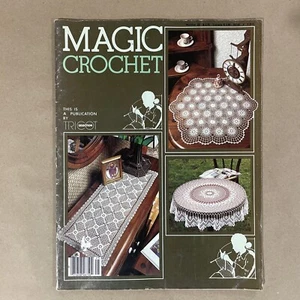 Magic Crochet Pattern Magazine No.25 Doilies Table Runner Table Center - Picture 1 of 2