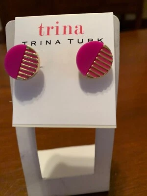 Новый с Ярлыками Trina Turk золотистый маленький .5» диск серьги A70 - Изображение 1 из 4