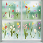 Tulip Flower Static Sticker Glass Window Door Decal DIY Home Art Decor Removable